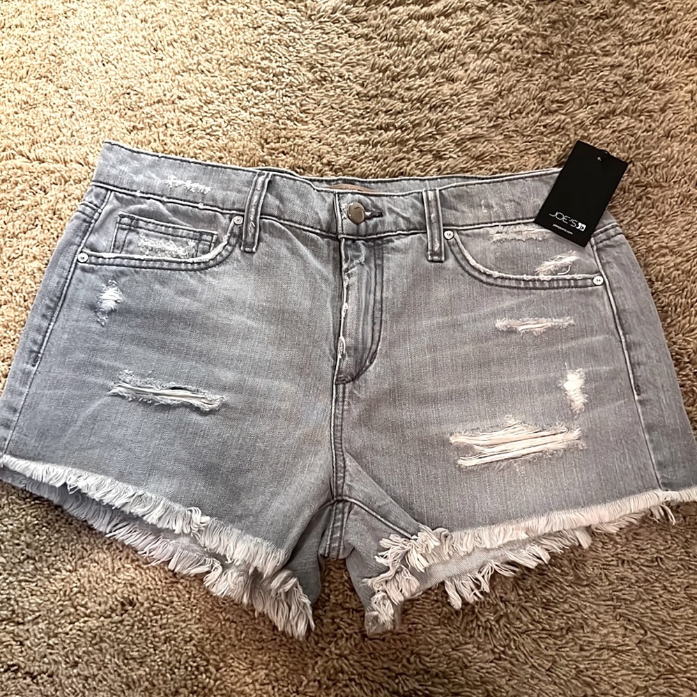 Joe’s cutoff shorts light gray size 28